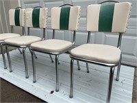 Retro Formica Chrome Table With 4 chairs