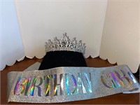 “Birthday Girl” Sash and Crown Party Accessories