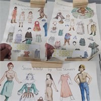 Vintage Push Out & Dress Paper Dolls by AnnStevens