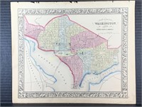 1861 Plan Of The City Of Washington