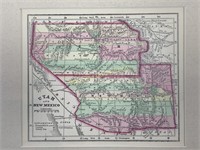 1857 Utah And New Mexico Territories