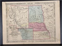1864 Johnson And Ward Western States