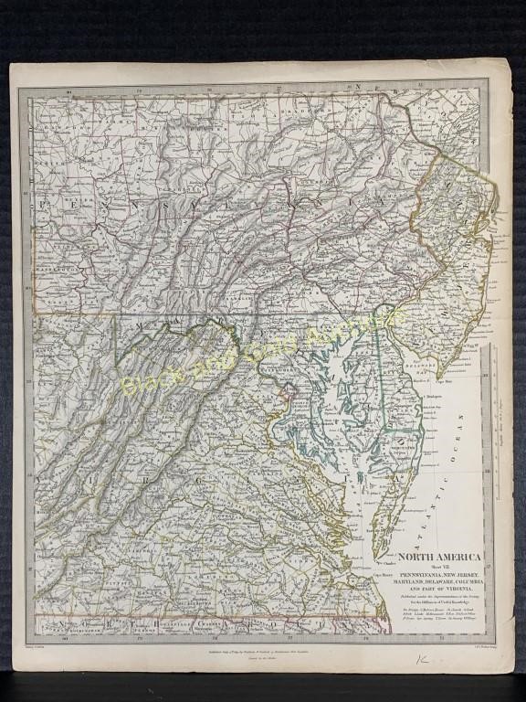 1833 Portion Of North America