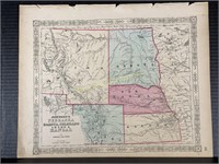 1863 Nebraska, Dakota, Colorado, Idaho And Kansas