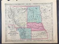 1863 Nebraska, Dakota, Colorado, Idaho And Kansas