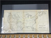 1857 Military Map Of The United States