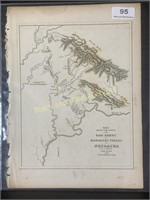 1852 Map Of The Bad Lands Of Nebraska