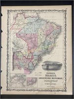 1862 Johnson's Brazil And South America