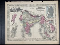 1863 Johnson's Hindoostan Or British India