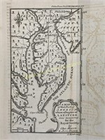 1767 Mason-Dixon Map Of Chesapeake Bay