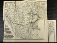 1883 Missouri Pacific Railway Map