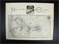 1889 Union Pacific Railroad Map