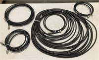 5 Various Sized Lengths of Coax, shelf