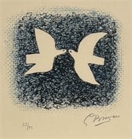 Georges Braque 'Doves' Lithograph on Arches Paper
