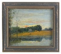 George Van Millett 'Landscape' Oil on Board