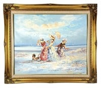 Marie Charlot Oil on Canvas Seascape