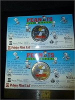 Peanuts All Stars Pobjoy Mint Colorized $1 Coins