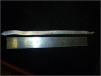 Sterling Silver 7" Wide Herringbone Bracelet