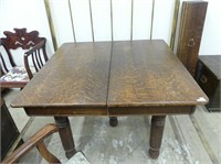 ANTIQUE OAK DINING ROOM EXTENSION TABLE