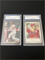 Topps and Topps Gallery Mike Trout, LA Angels