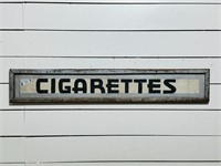 Painted Wooden Cigarettes Sign