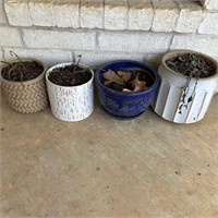 4 Ceramic Planters