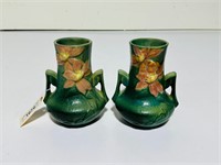(2) Roseville Vases