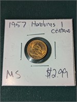 1957 Honduras 1 centavo