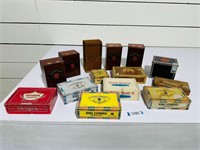 Group Lot - Wood & Paper Cigar Boxes