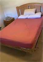 Full Size Bed wrapped but Damaged Mattress as is