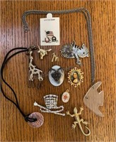 Broaches Charms & Necklaces
