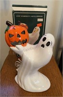 Vintage Ceramic Ghost W/ Pumpkin