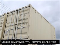 20'L X 8'W X 8' 6"H SHIPPING CONTAINER W/DOUBLE