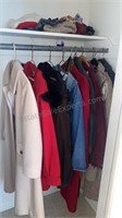 Contents of Entry Closet Ladies Coats