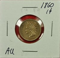 1860 Indian Cent AU