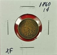 1860 Indian Cent XF