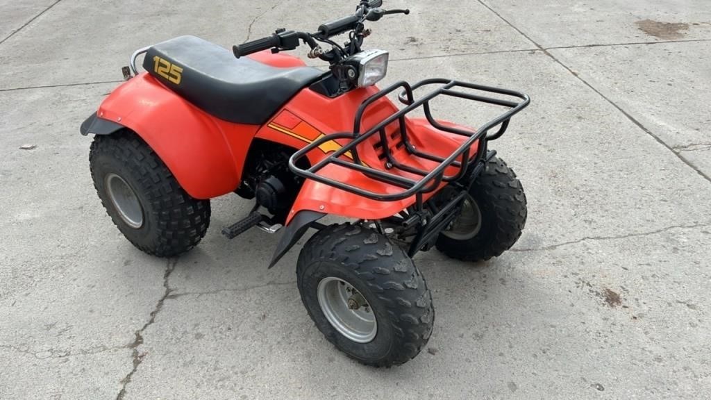 1983 Suzuki 125cc 2WD Quad. Runs & Drives Well.