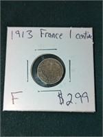 1913 France 1 centime