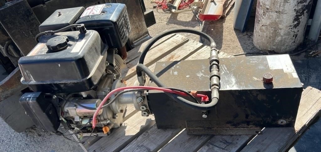 Gas Powered Hydraulic Power Pack 389cc. Was used