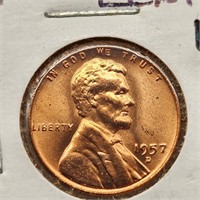 1957-D Lincoln Cent UNC