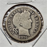 1916 Barber Dime