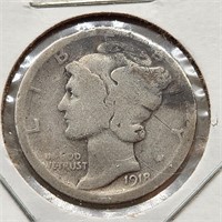 1918-D Mercury Dime