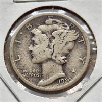 1920-S Mercury Dime