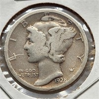 1928 Mercury Dime