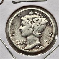 1930-S Mercury Dime