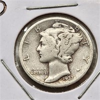 1937-D Mercury Dime