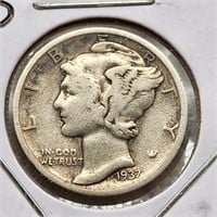 1937-S Mercury Dime