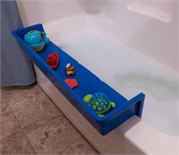 Tub Topper® Bathtub Splash Guard Play Shelf Area