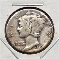 1940 Mercury Dime