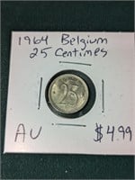 1964 Belgium 25 centimes